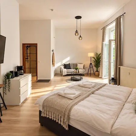 Cozy-livings Altbau Mit Terrasse Und Kueche Am Stadtpark Апартаменты